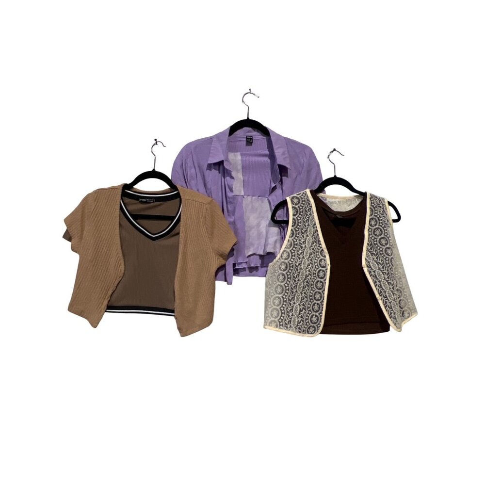 Shein Women's Mixed Tops Set Bundle M/L - Effortless Style